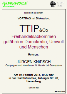 TTIP Grenpeace Boeblingen-Sindelfingen